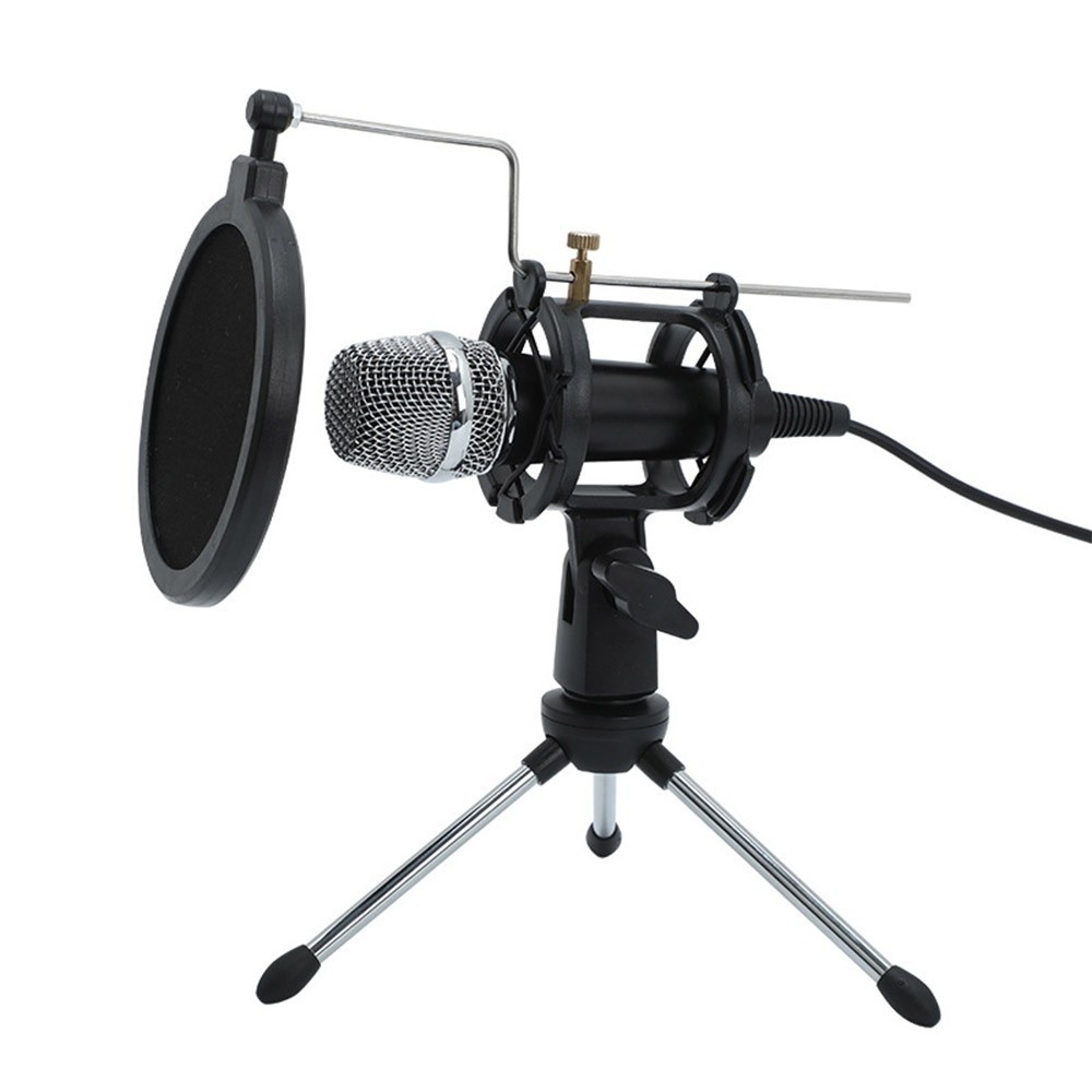 Mini Condenser Microphone PC Microphone 3.5mm Plug and Play Home Studio Podcast Vocal Recording Microphones