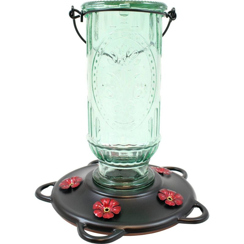 Droll Yankees More Birds Vintage Hummingbird Feeder - Green/Bronze