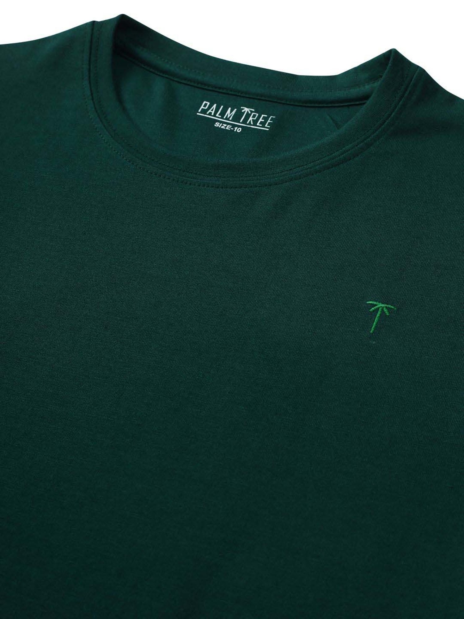 Palm Tree Kids Pink & Teal Blue Cotton Regular Fit T-Shirt (Pack of 2)