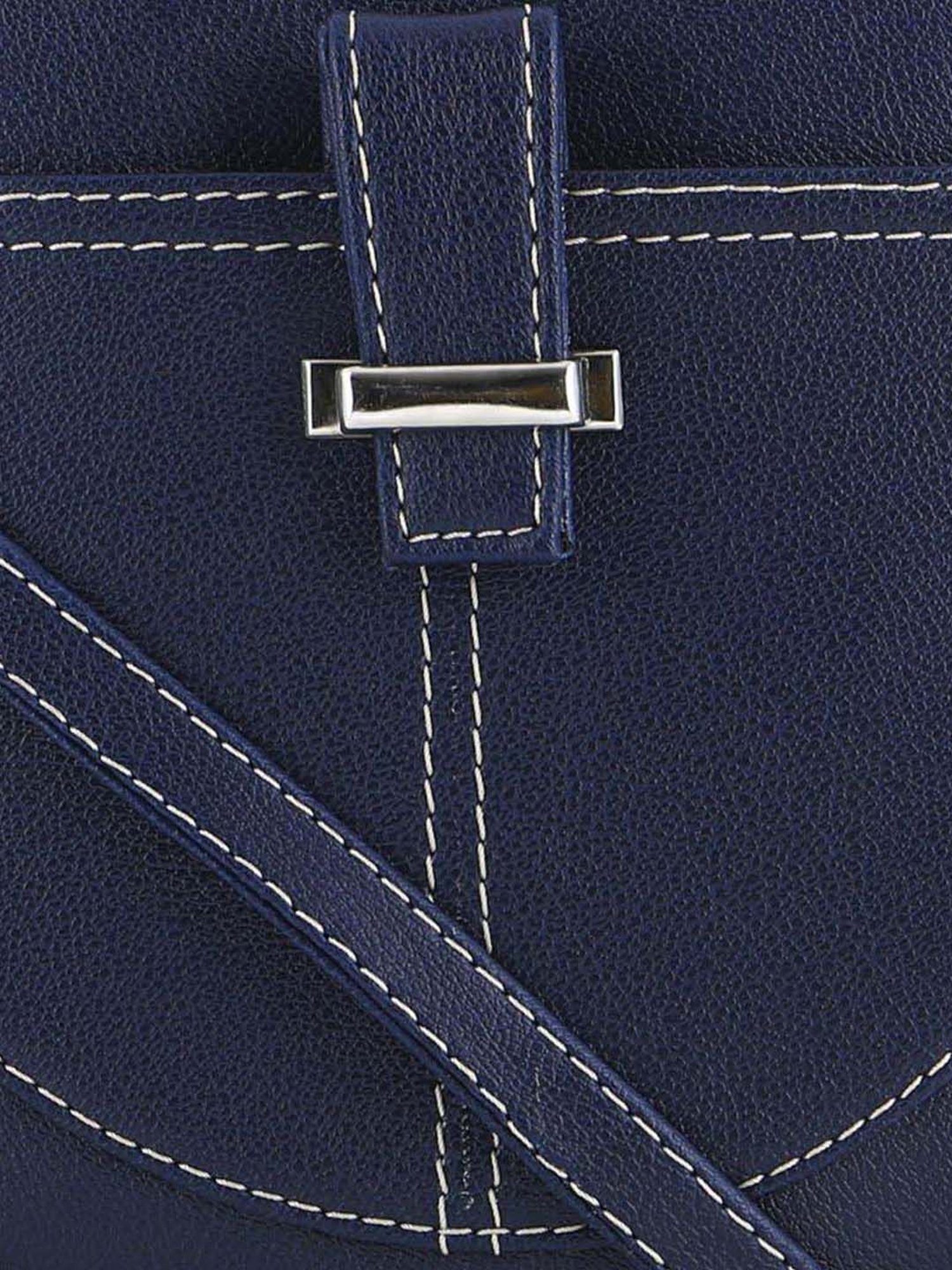 Toteteca Circle Blue Solid Medium Sling Handbag