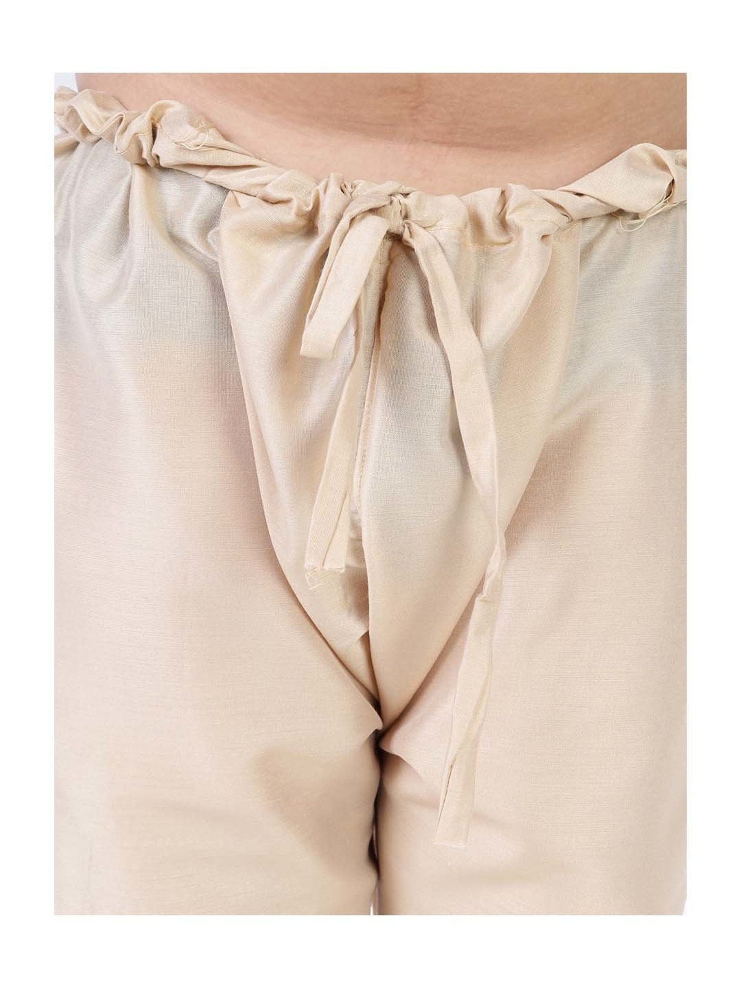 TABARD Kids Orange & Beige Cotton Printed Kurta Set