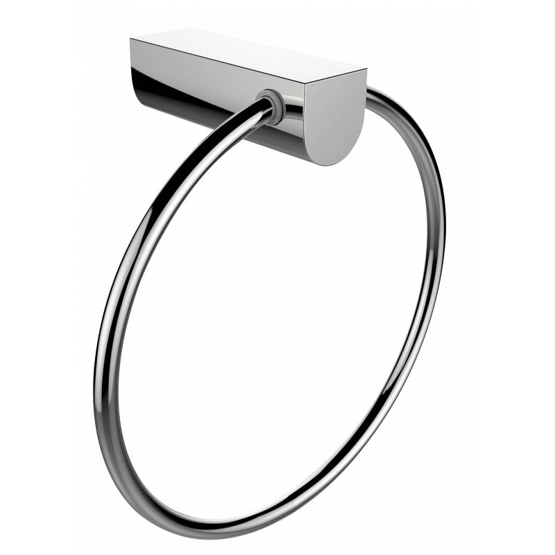 3.54" Brass Constructed Rust Resistant Towel Ring Chrome - American Imaginations