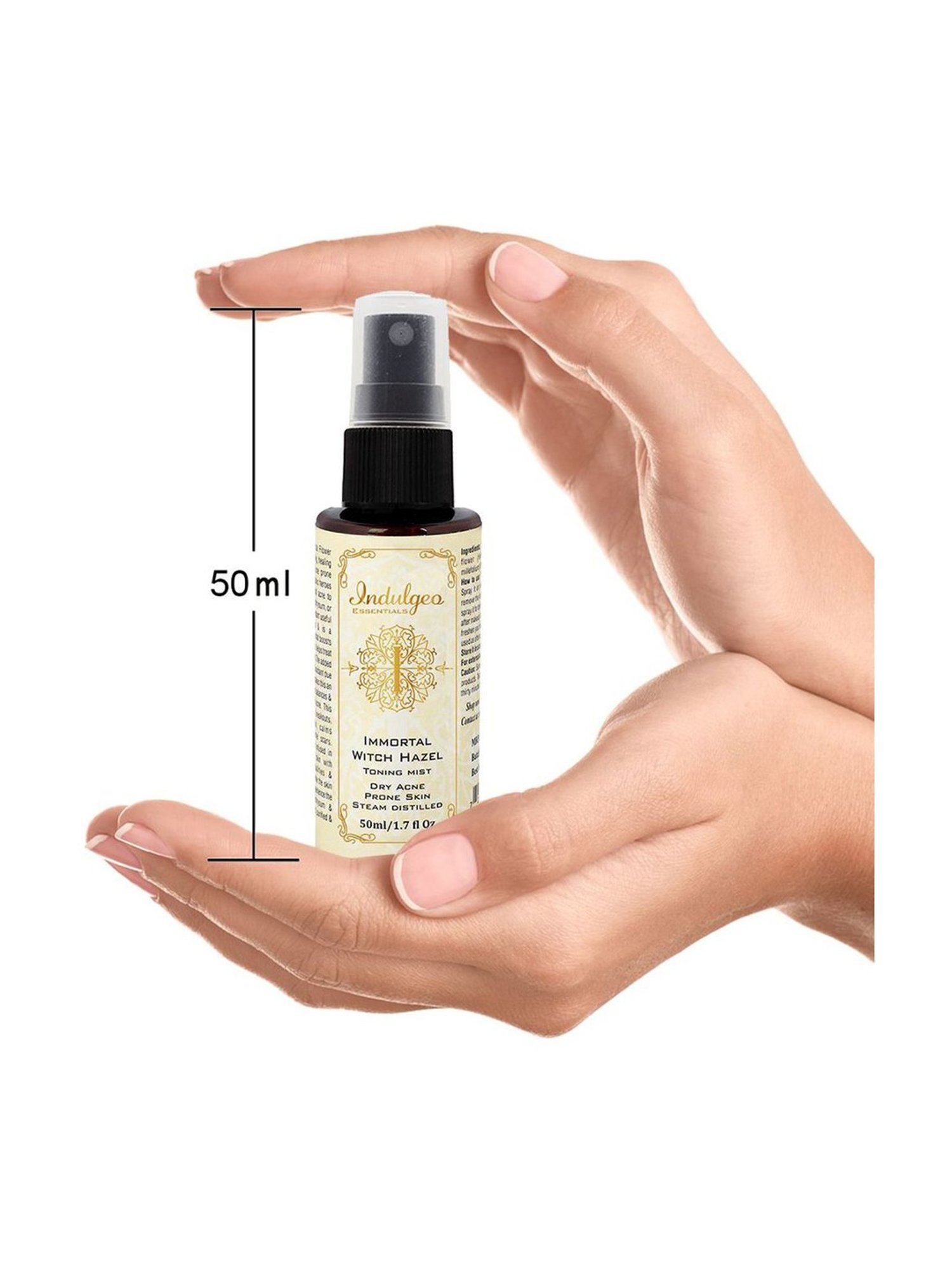 Indulgeo Essentials Immortal Witch Hazel Facial Mist & Toner - 50 ml