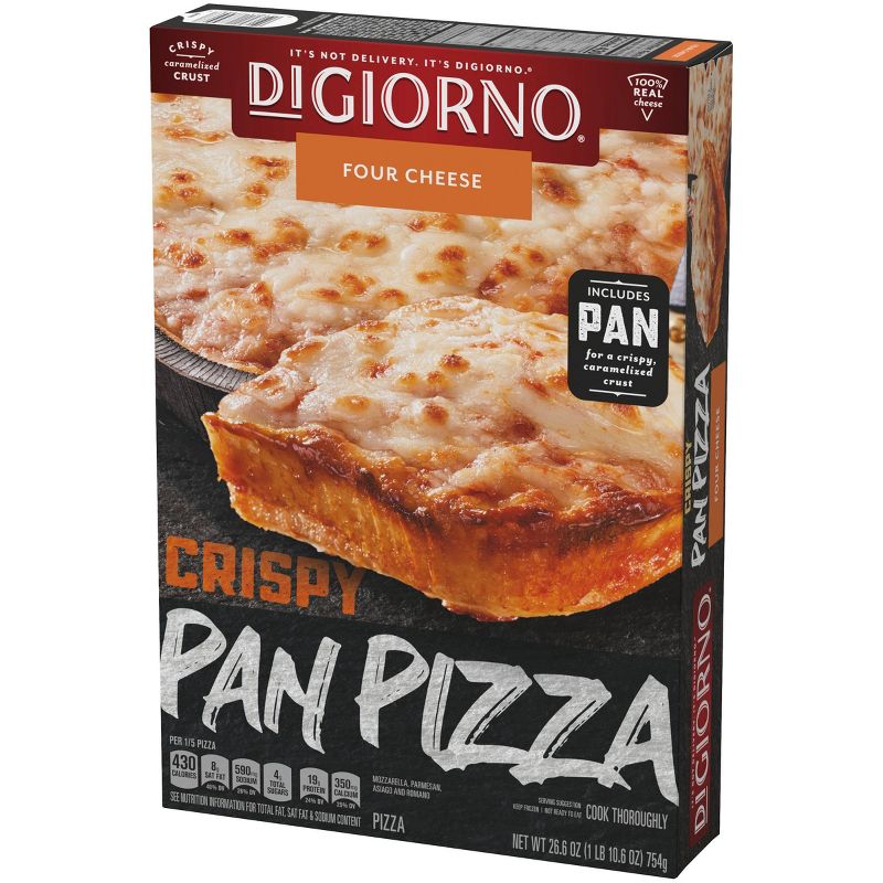 DiGiorno Crispy Pan Four Cheese Frozen Pizza - 26.6oz