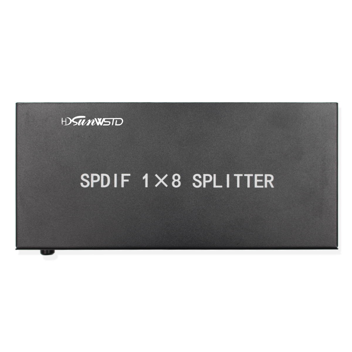 SPDIF/TOSLINK Digital Optical Audio Splitter 1x8 Audio Amplifier Support DTS/Dolby With Power Adapter
