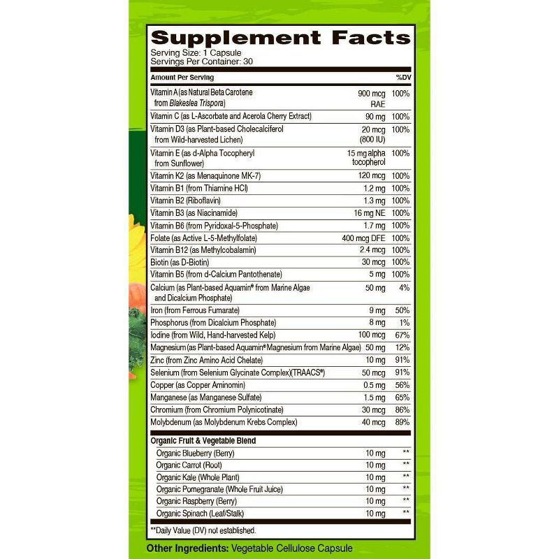 Naturelo Women One Daily Multivitamin Capsules - 30ct