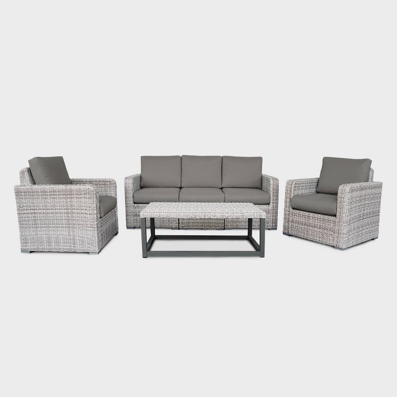 Forsyth 6pc Outdoor Seating Set - Gray - Leisure Made