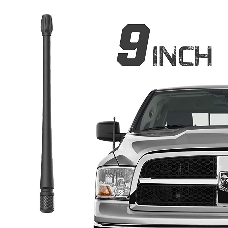 9 Inch Antenna Compatible with Dodge RAM Trucks - Designed for Optimized FM/AM Reception