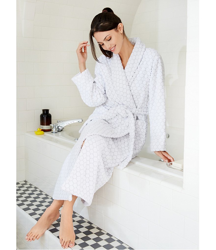 Rob Spa Dot Grey Long Terry Robe