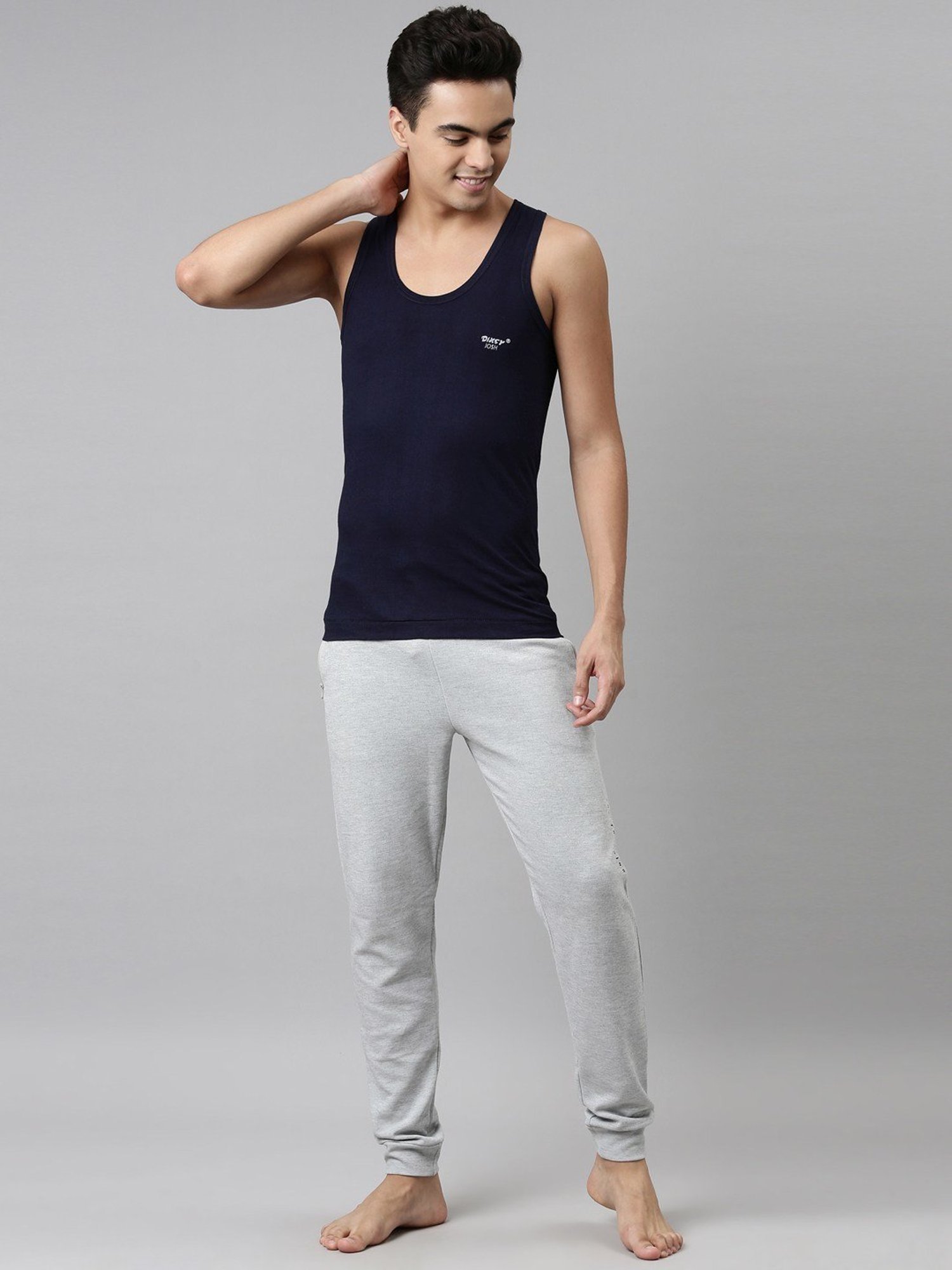 Dixcy Josh Multi Cotton Regular Fit Vest - Pack Of 5