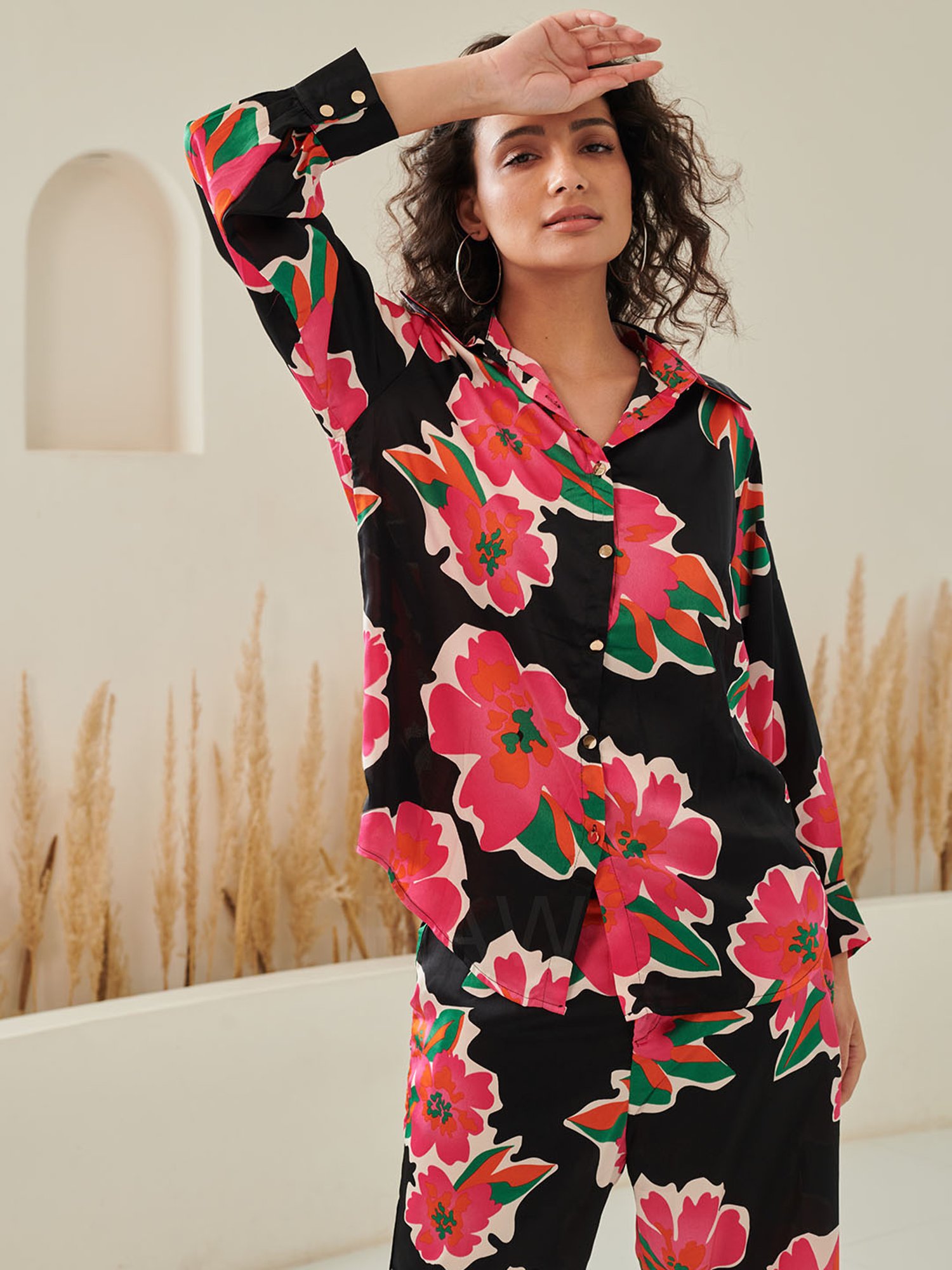 Dusk Attire Multicolor Jade Co-ord Set