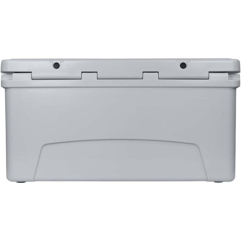 Driftsun Heavy Duty Rotomolded Thermoplastic UV Resistant Portable Commercial Grade 110 Quart Insulated Hard Ice Chest Beverage Cooler, Grey