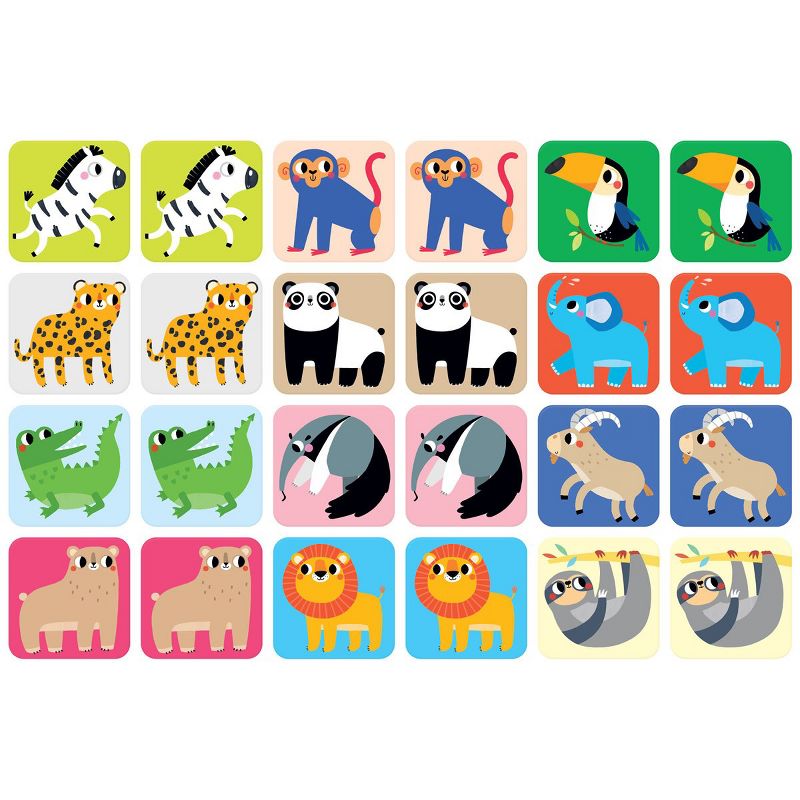 Banana Panda Suuuper Size Toddler Memory Game - Wild Animals