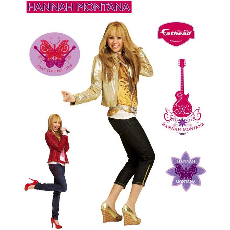 Disney Pop Star Large Wall Accent Decal - Hannah Montana..