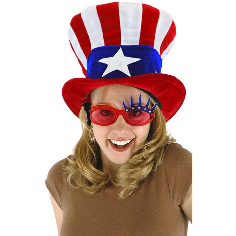 Elope Patriotic USA Uncle Sam Adult Velvet Costume Hat