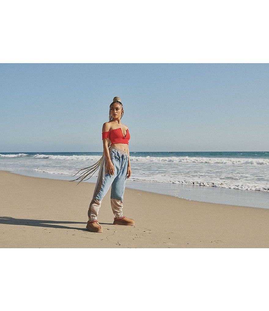 UGG&reg; Tazz Suede Platform Slipper Clogs