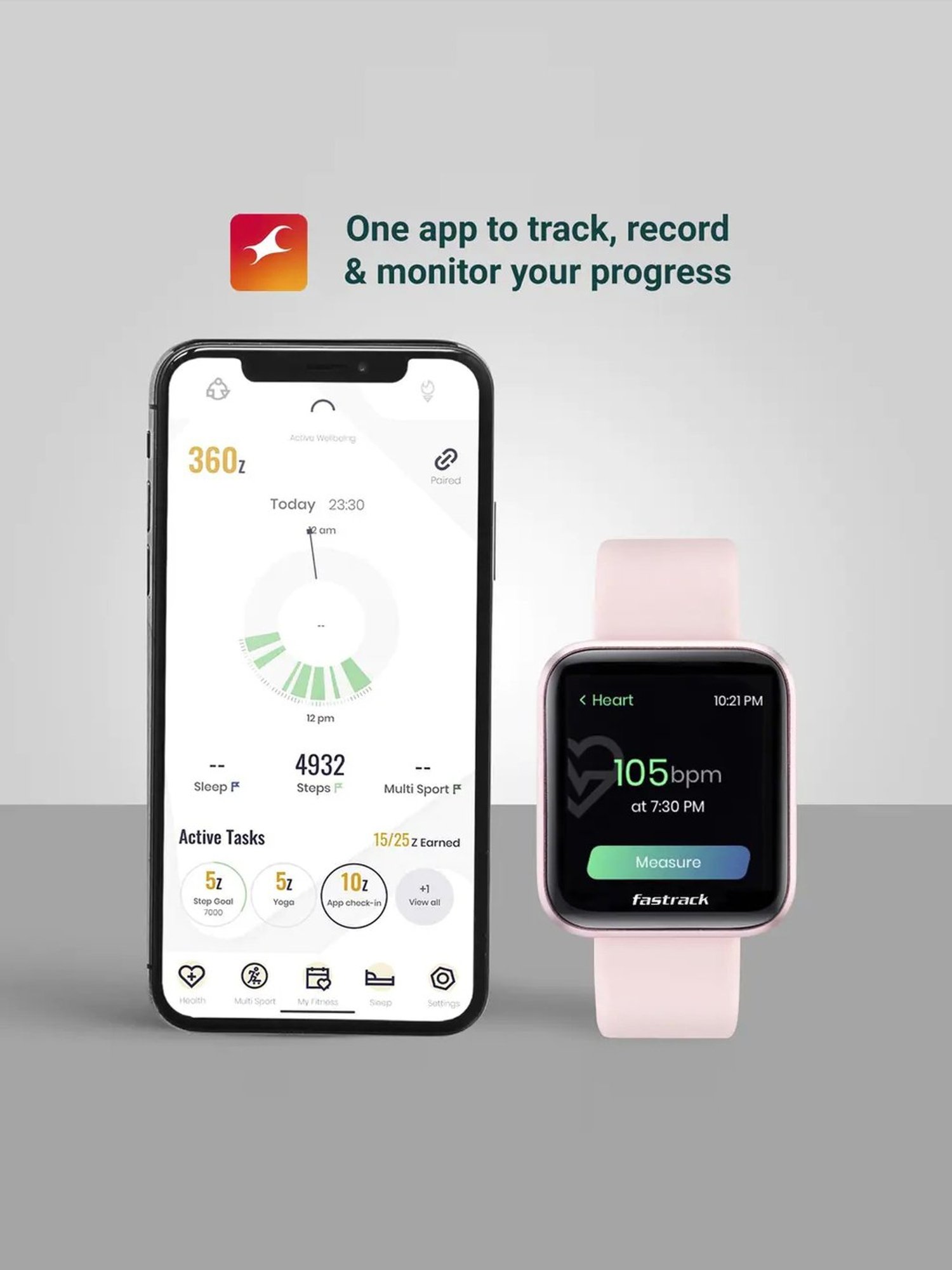 Fastrack 68024AP03 Reflex Unisex Smartwatch