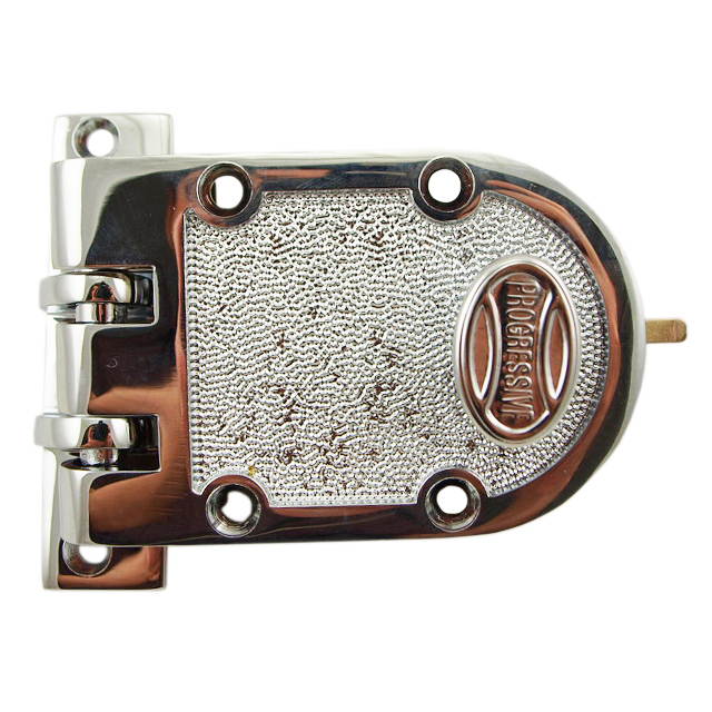 Progressive, 1776/26, Grade 1 Jimmy Proof Deadlock Deadbolt Single Cylinder Lock Set, Polished Chrome (US26)