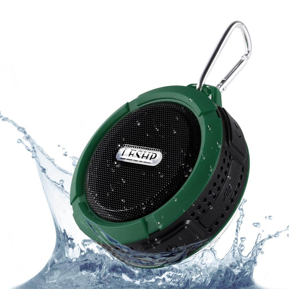 LESHP C6  Wireless Bluetooth Speaker With Calls Handsfree and Suction Cup