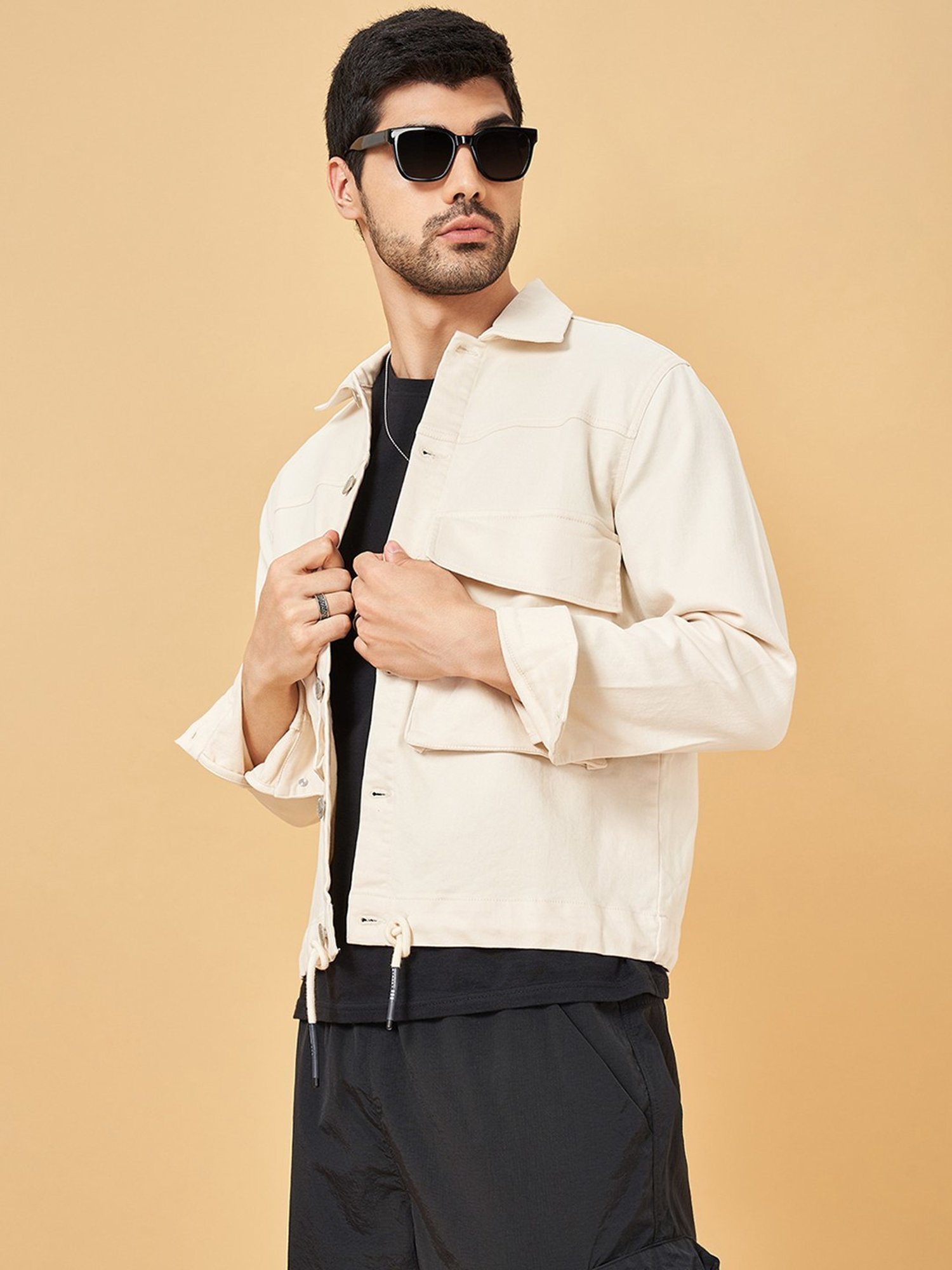 Street 808 By Pantaloons Seed Pearl Cotton Regular Fit Jacket