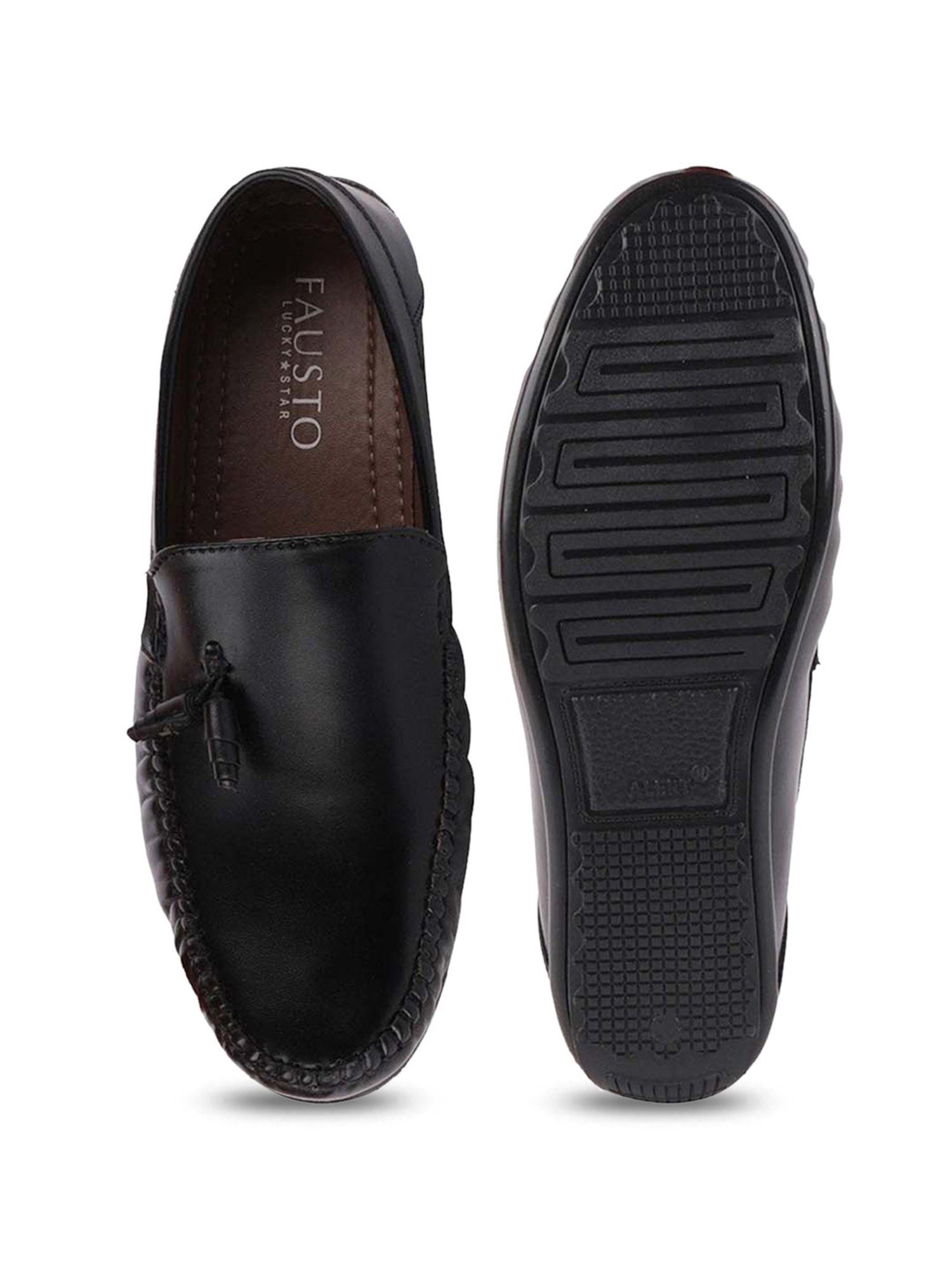 Fausto Men's Black Casual Mocassins