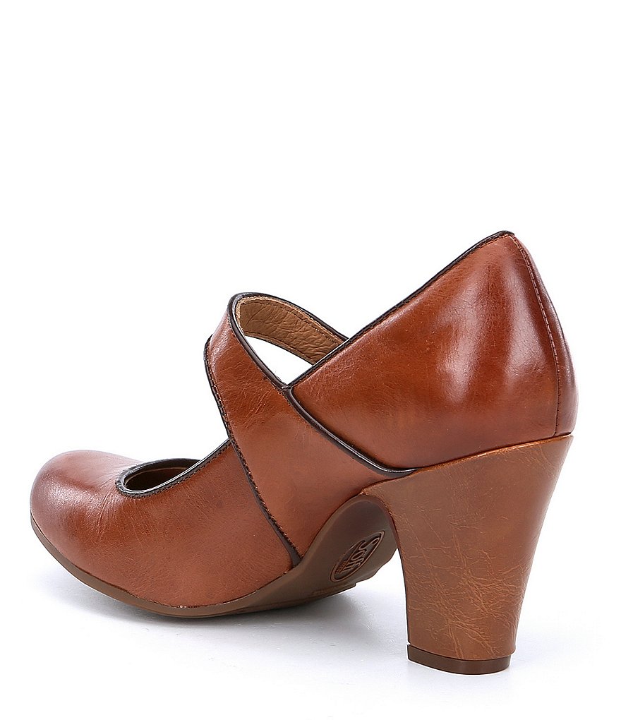 Deltan Tessa Croc-Embossed T-Strap Block Heel Pumps