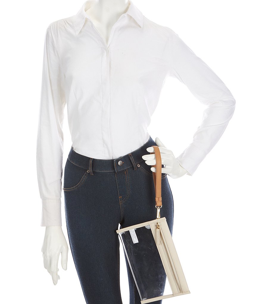 HOBO Link Leather Zip Wristlet