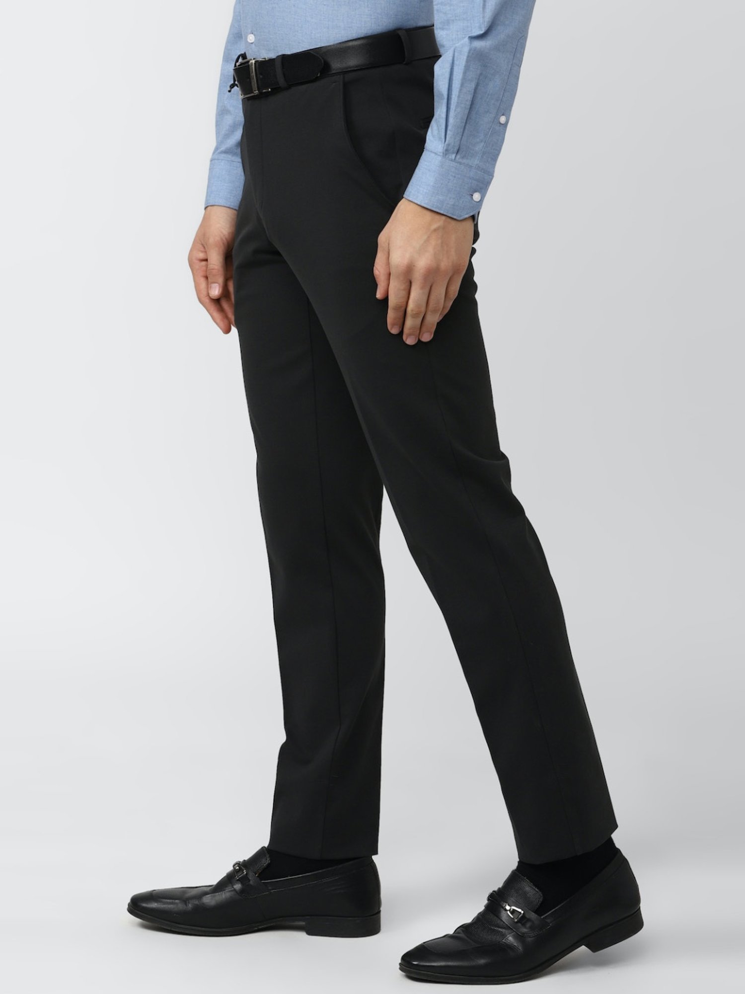 Van Heusen Black Slim Fit Trousers