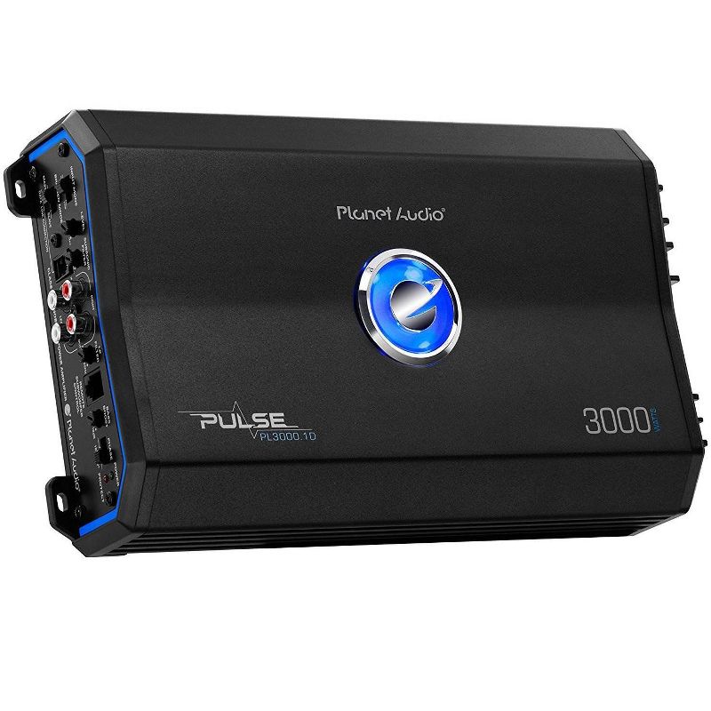 Planet Audio Pulse 3000W 1 Ohm Monoblock Class D Amplifier + Remote (2 Pack)