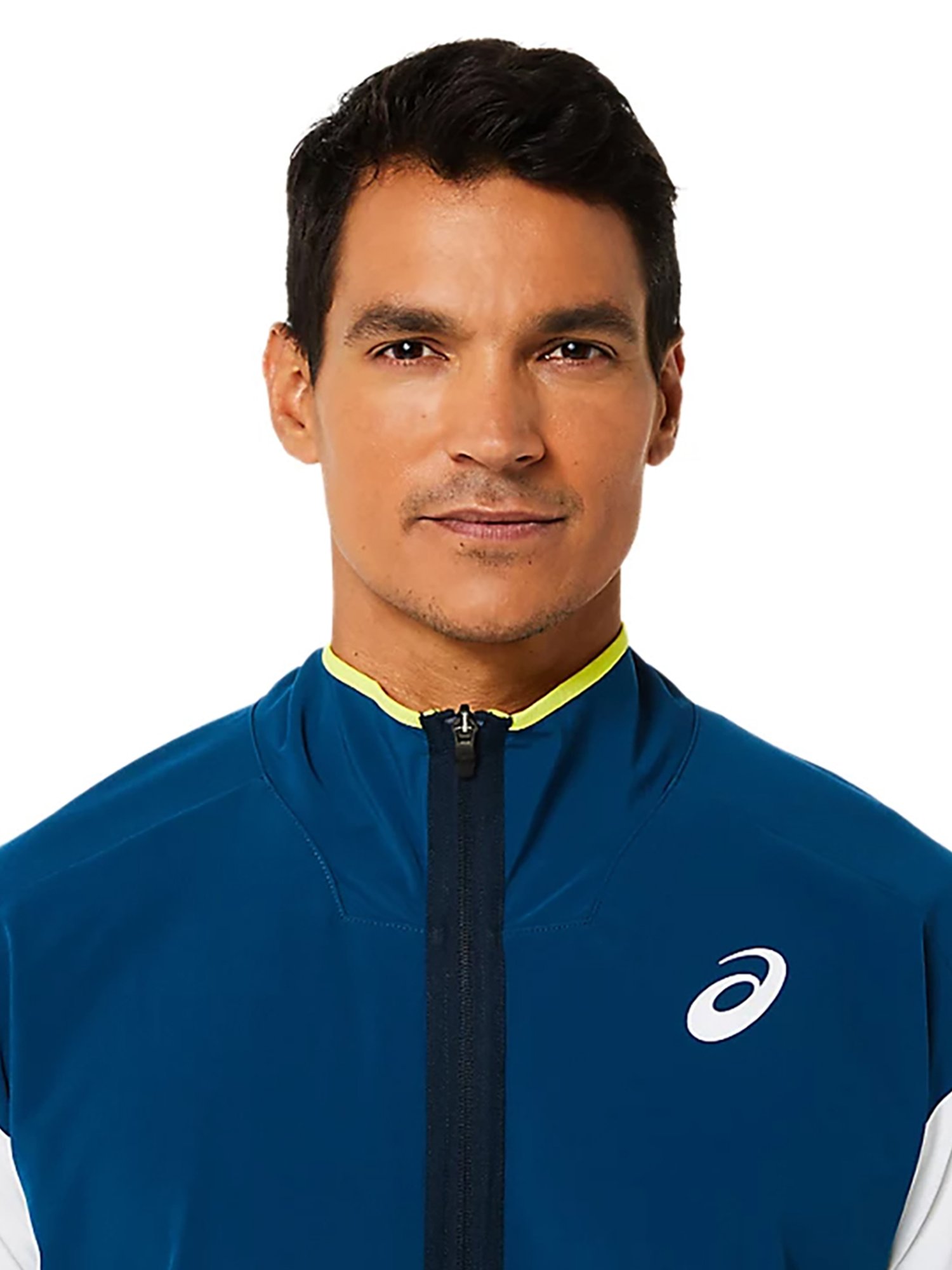 Asics Marine Blue Match Full Sleeves Jacket