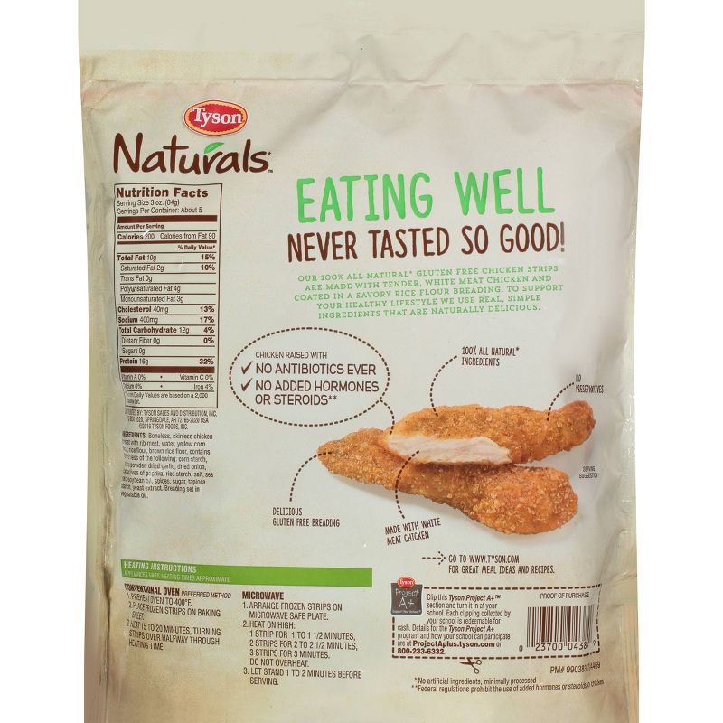 Tyson Gluten Free Breaded Chicken Strips - Frozen - 14oz