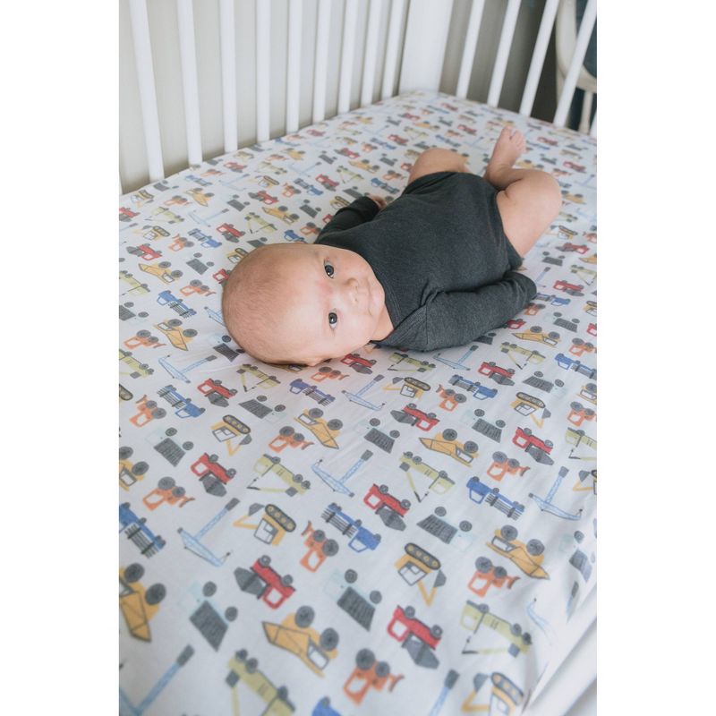 Copper Pearl Premium Crib Sheet - Diesel