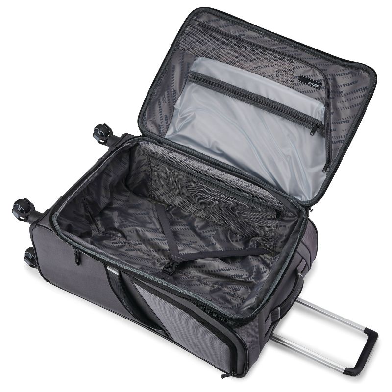 American Tourister 29'' Axion Checked Softside Suitcase - Black