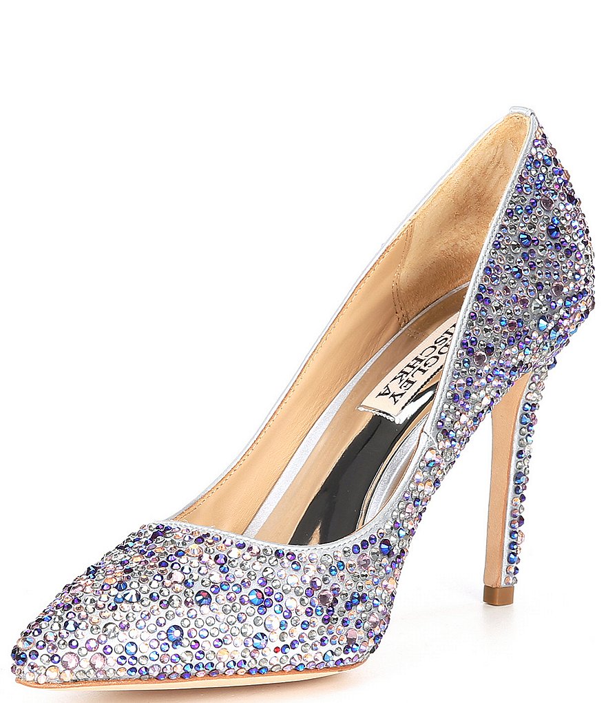 Pelle Moda Berlin Glitter Ankle Strap Pumps