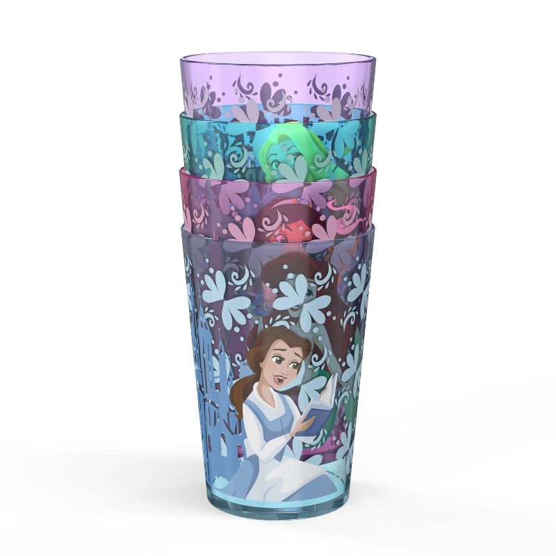 Disney Princess 14.5oz 4pk Plastic Tumbler Set - Zak Designs
