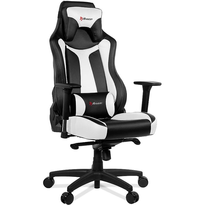 Arozzi Vernazza Series Super Premium Pleather Gaming Chair, White (VERNAZZA-WT)