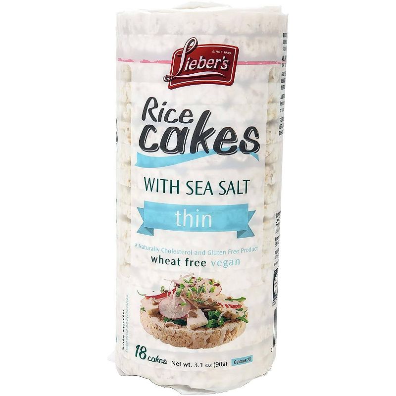 Lieber's Rice Cakes with Sea Salt - 3.1oz