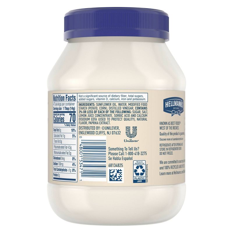 Hellmann's Vegan Dressing and Sandwich Spread Carefully Crafted - 24oz