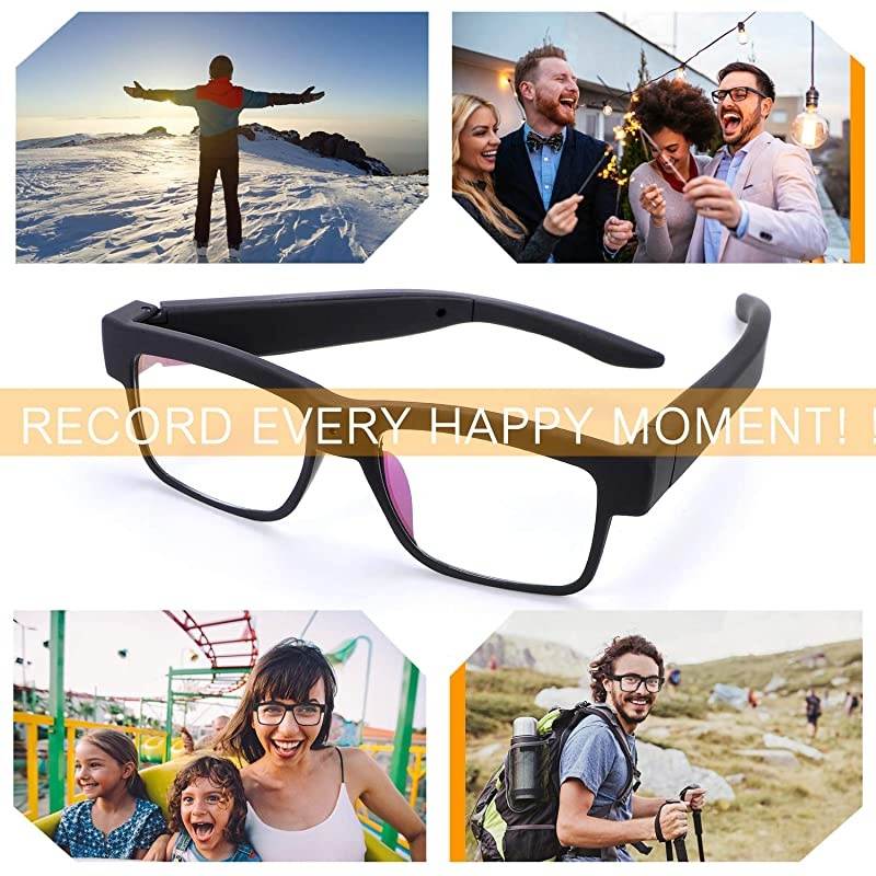 Glasses 1080P SVWSUN Video Glasses Wearable Use for Indoor and Outdoor(Included 32G SD Card)