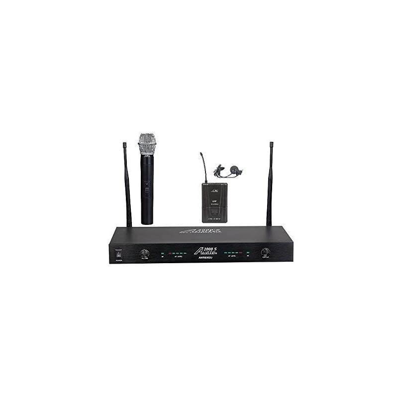 S6002UL Dual Channel Wireless System with One Handheld Wireless Microphone, One Body-Pack Wireless Transmitter, and One Lavalier Microphone