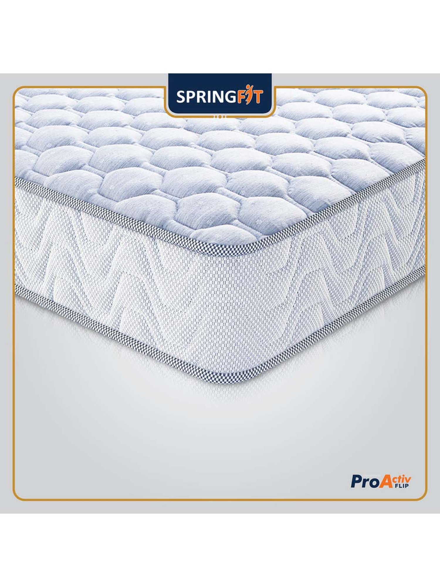 Springfit Pro Activ Flip Dual Side Ortho Hr Foam Bed Mattress 4 inch-Single Size(72x36x4)