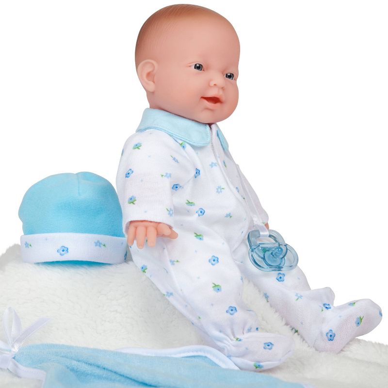 JC Toys La Baby 11" Baby Doll - Blue Outfit