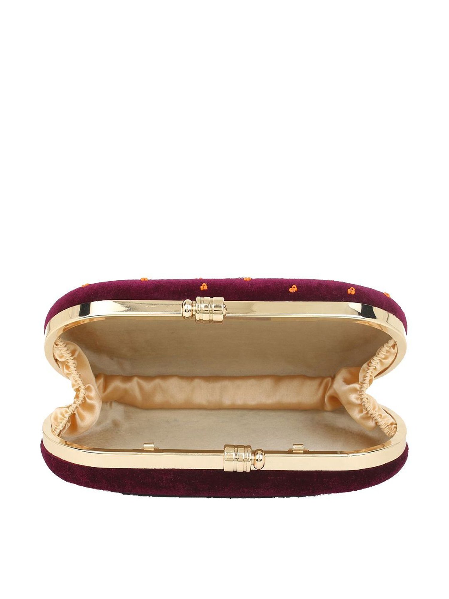 Spice Art Maroon Clutch