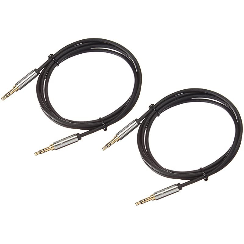 35 mm Male to Male Stereo Audio Aux Cable 4 Feet 12 Meters 2Pack