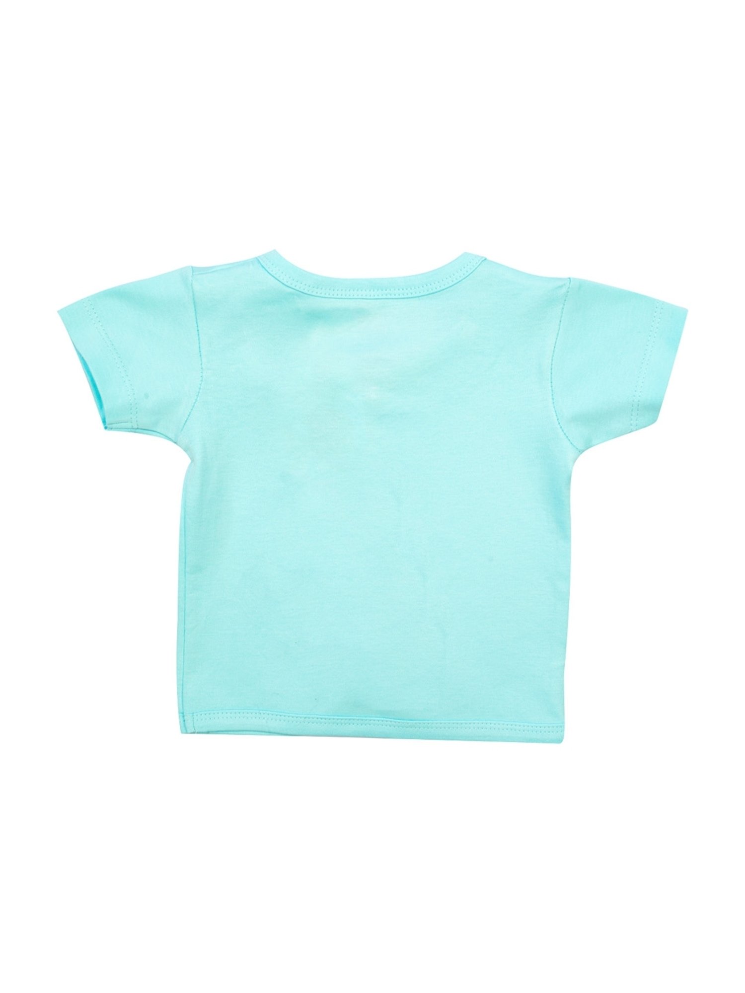 Mee Mee Kids Blue & White Cotton Printed Jabla (Pack of 2)