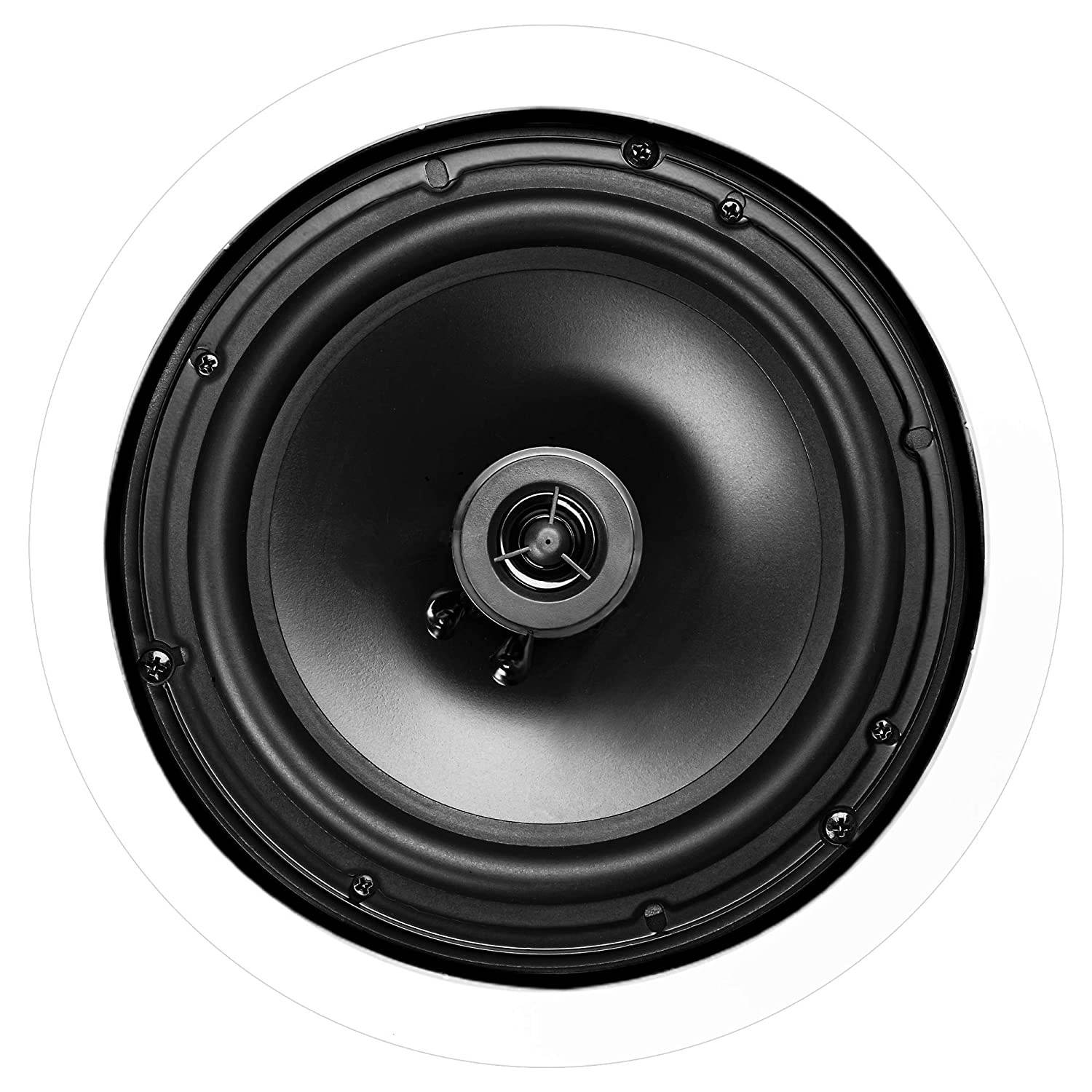 OSD Audio 8&rdquo; In-Ceiling Speaker Pair &ndash; 140W Stereo Speakers, Pivoting Tweeter - ICE800
