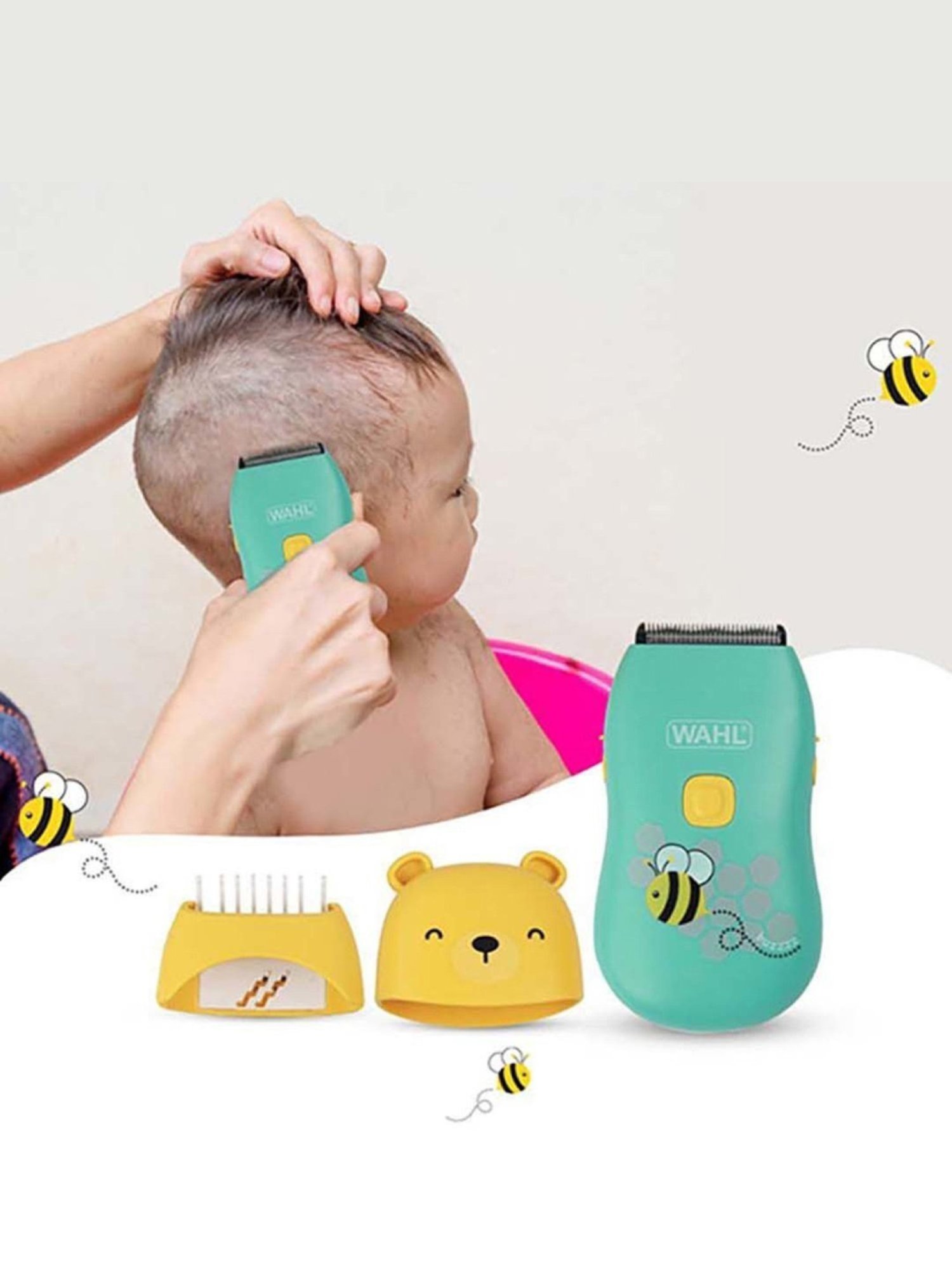 Wahl 70002 024 Rechargeable Baby Hair Trimmer - 140 Min Runtime (Multicolor)