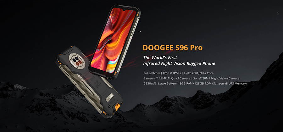 DOOGEE S96 Pro Triple Proofing Phone, 8GB+128GB, IP68 / IP69K Waterproof Dustproof Shockproof, 6350mAh Battery,  6.22 inch