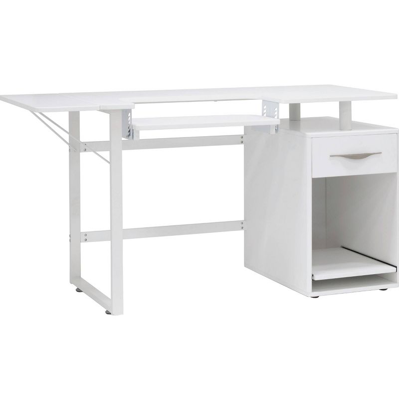Pro-Line Sewing Table with Side Panel White - Sew Ready
