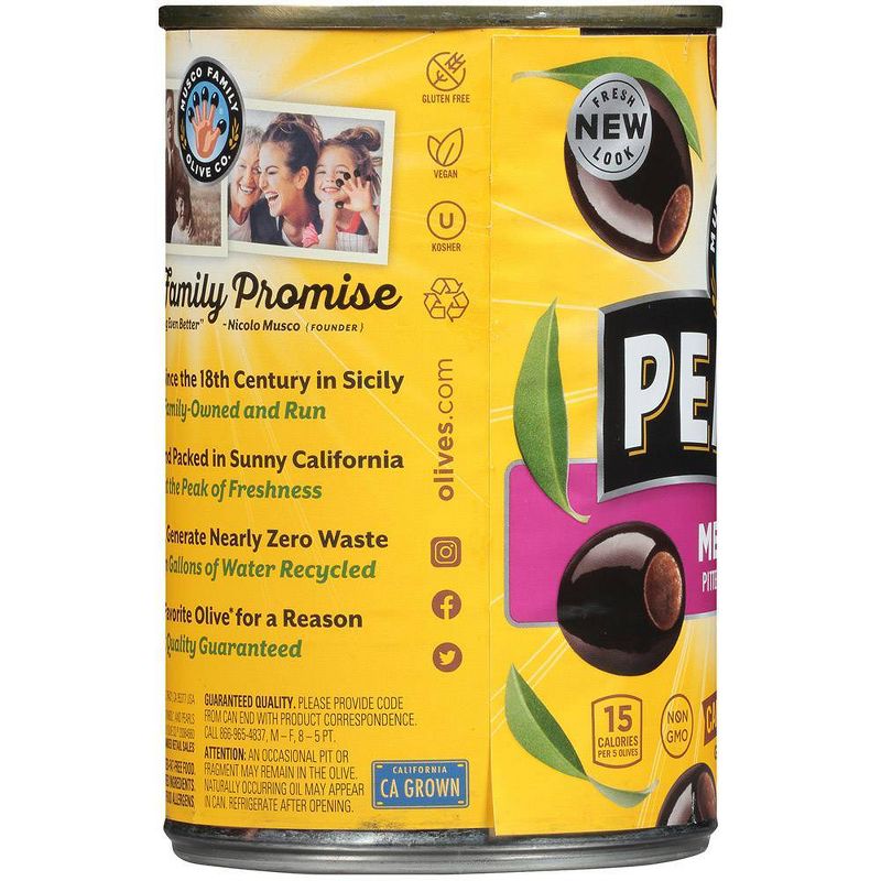 Pearls Medium Pitted Ripe Black Olives - 6oz